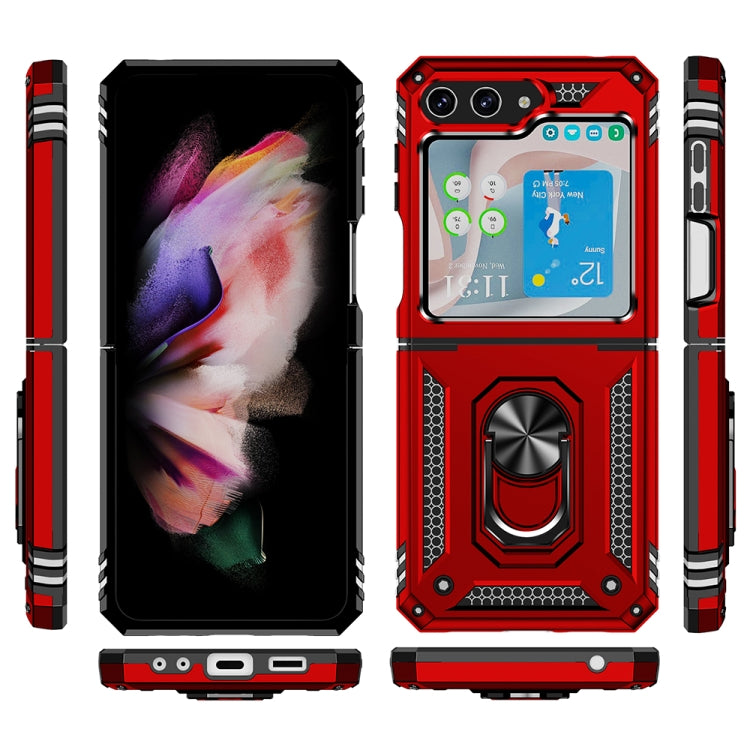 For Samsung Galaxy Z Flip5 Shockproof TPU + PC Phone Case with Holder