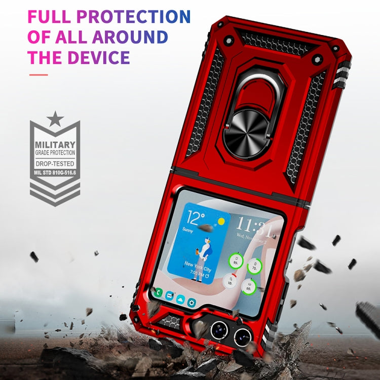 For Samsung Galaxy Z Flip5 Shockproof TPU + PC Phone Case with Holder