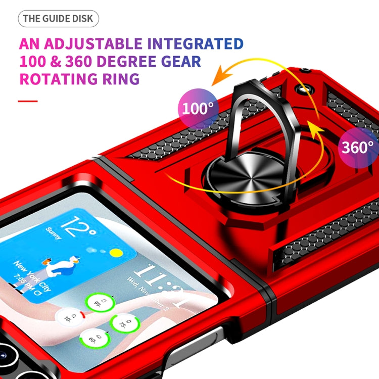 For Samsung Galaxy Z Flip5 Shockproof TPU + PC Phone Case with Holder