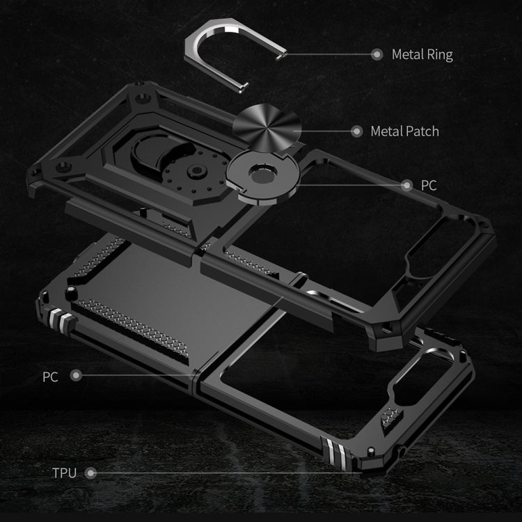 For Samsung Galaxy Z Flip5 Shockproof TPU + PC Phone Case with Holder
