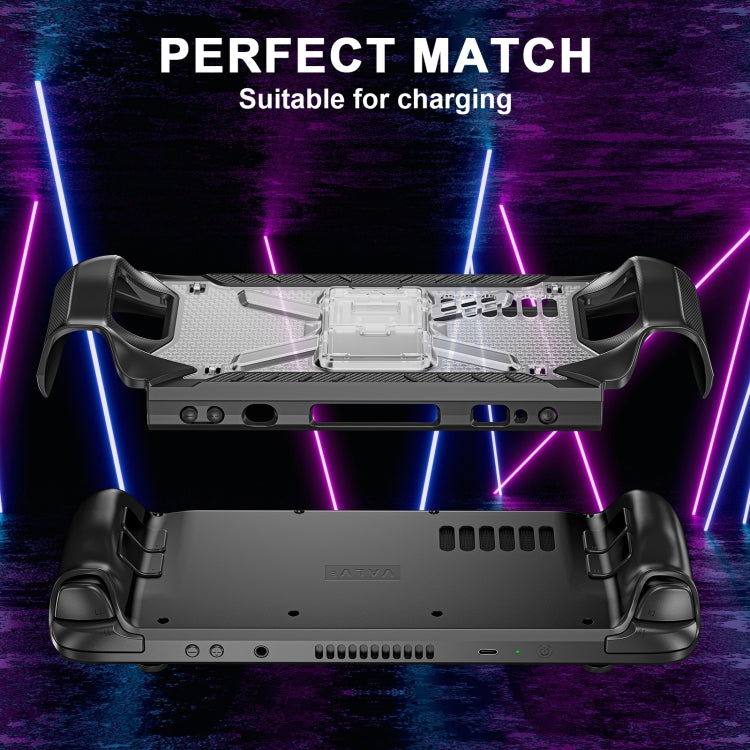 For Steam Deck Shockproof Game Console Case with Holder & Shoulder Strap