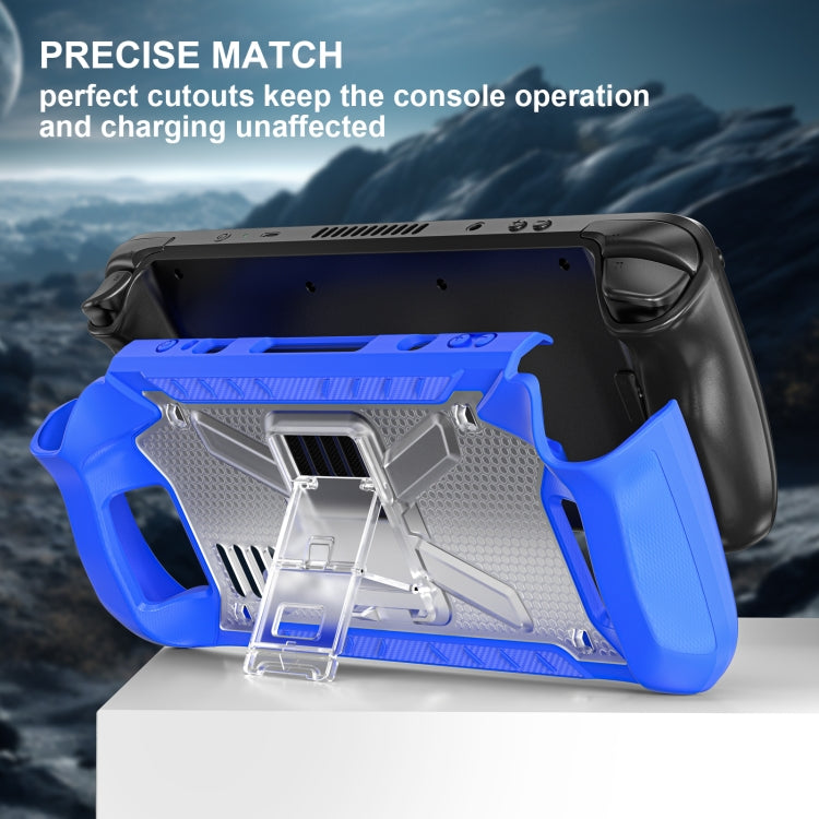 For Steam Deck Shockproof Game Console Case with Holder & Shoulder Strap