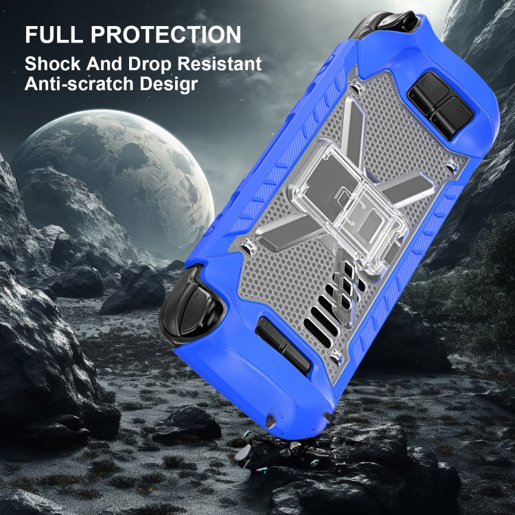 For Steam Deck Shockproof Game Console Case with Holder & Shoulder Strap