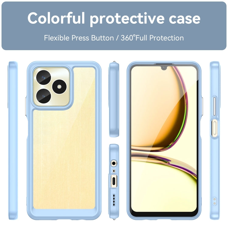 For Realme C53 India Colorful Series Acrylic + TPU Phone Case