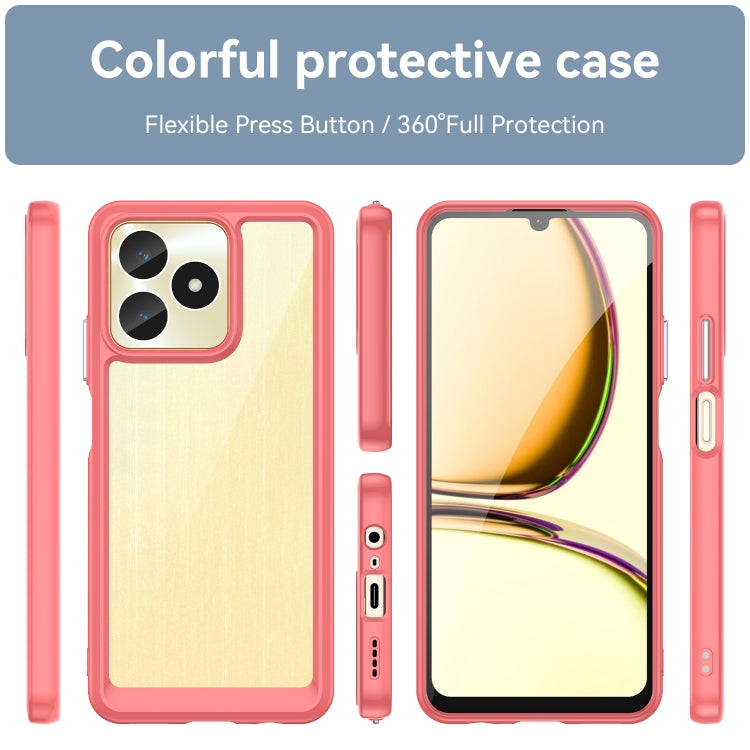 For Realme C53 India Colorful Series Acrylic + TPU Phone Case