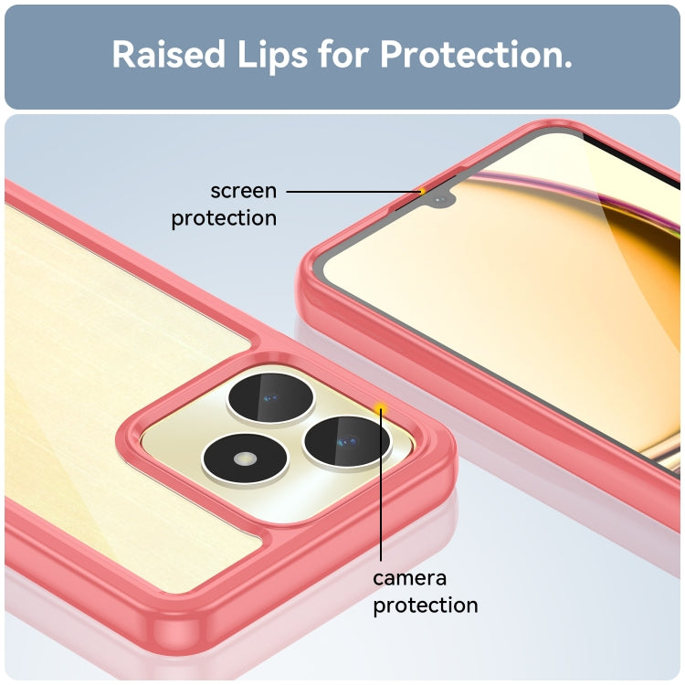 For Realme C53 India Colorful Series Acrylic + TPU Phone Case