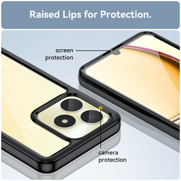 For Realme C53 India Colorful Series Acrylic + TPU Phone Case