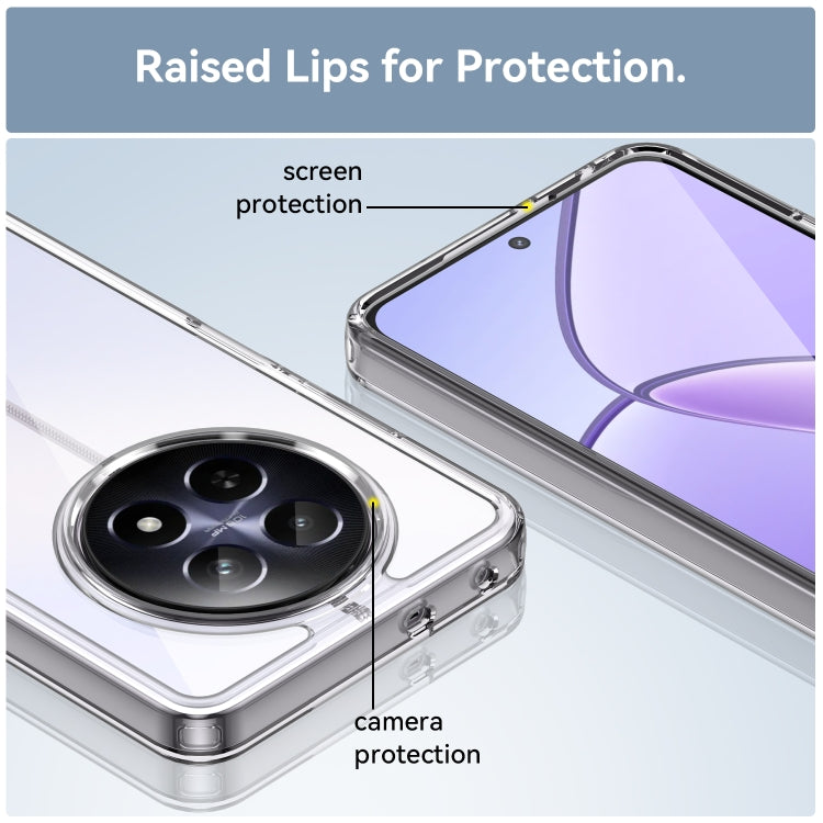 For Realme C65 5G Colorful Series Acrylic Hybrid TPU Phone Case
