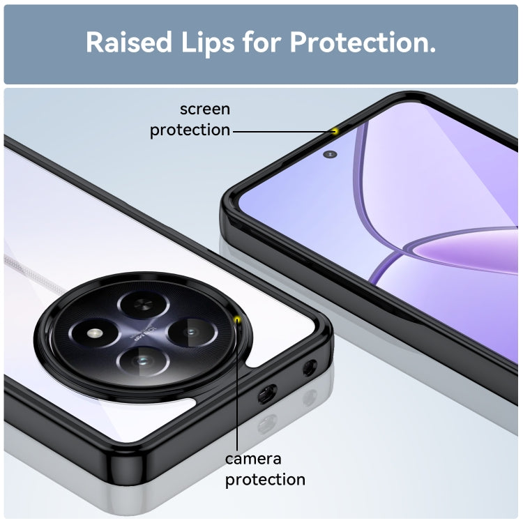 For Realme C65 5G Colorful Series Acrylic Hybrid TPU Phone Case