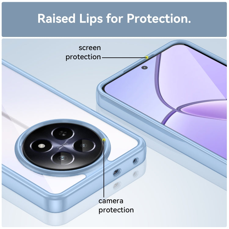 For Realme 12 5G Colorful Series Acrylic Hybrid TPU Phone Case