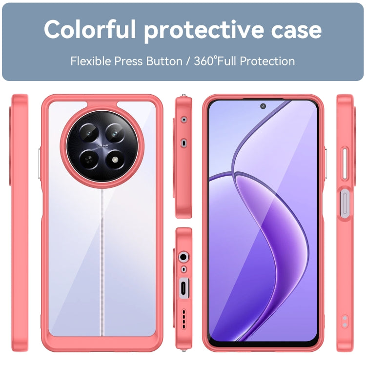 For Realme 12 5G Colorful Series Acrylic Hybrid TPU Phone Case