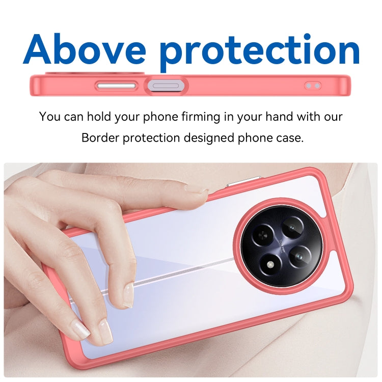 For Realme 12 5G Colorful Series Acrylic Hybrid TPU Phone Case