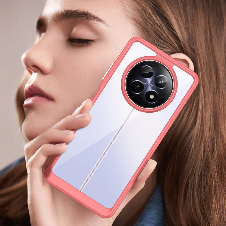 For Realme 12 5G Colorful Series Acrylic Hybrid TPU Phone Case