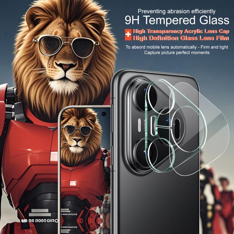 For Huawei Pura 80 Pro / Pura 80 Pro+ imak Integrated Rear Camera Lens Tempered Glass Film