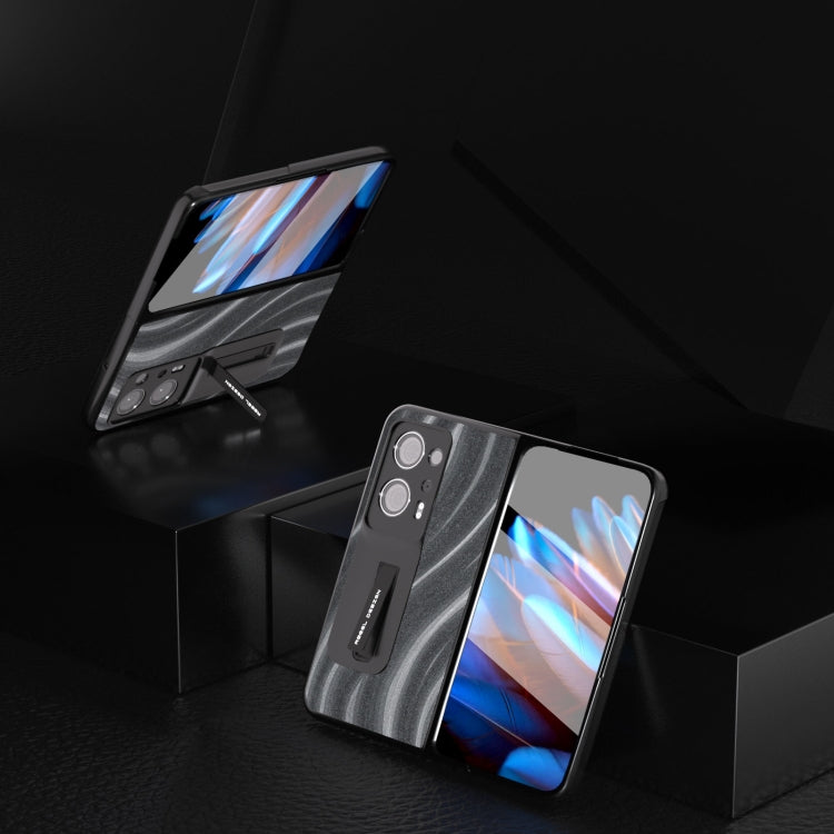 For OPPO Find N2 Galactic Pattern Integrated Protective Phone Case with Holder