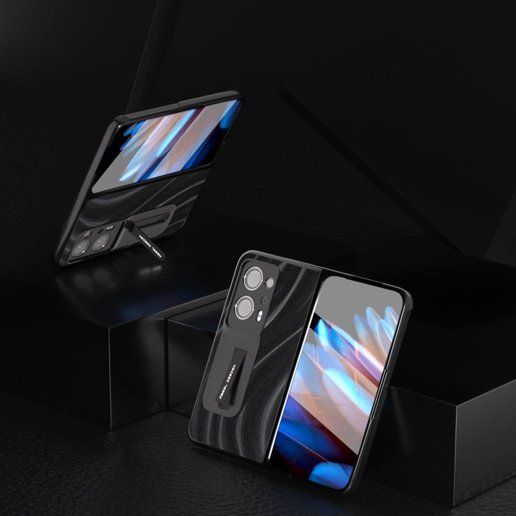For OPPO Find N2 Galactic Pattern Integrated Protective Phone Case with Holder