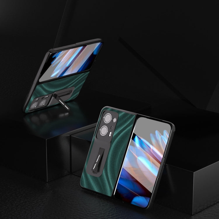 For OPPO Find N2 Galactic Pattern Integrated Protective Phone Case with Holder