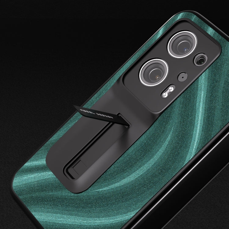 For OPPO Find N2 Galactic Pattern Integrated Protective Phone Case with Holder