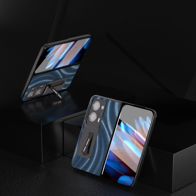 For OPPO Find N2 Galactic Pattern Integrated Protective Phone Case with Holder