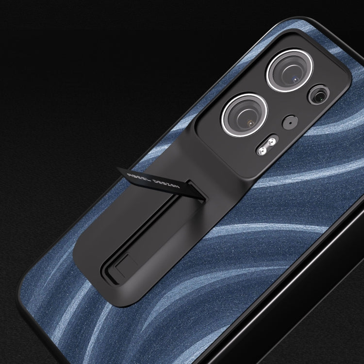 For OPPO Find N2 Galactic Pattern Integrated Protective Phone Case with Holder