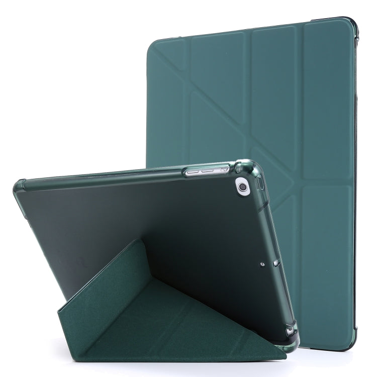 For iPad 9.7 (2018) & (2017) Airbag Deformation Horizontal Flip Leather Case with Holder & Pen Holder