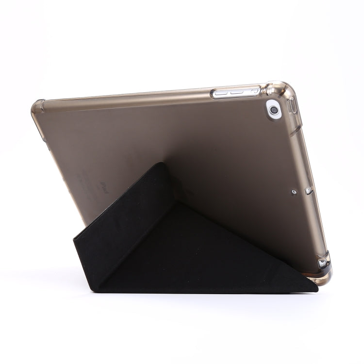 For iPad 9.7 (2018) & (2017) Airbag Deformation Horizontal Flip Leather Case with Holder & Pen Holder