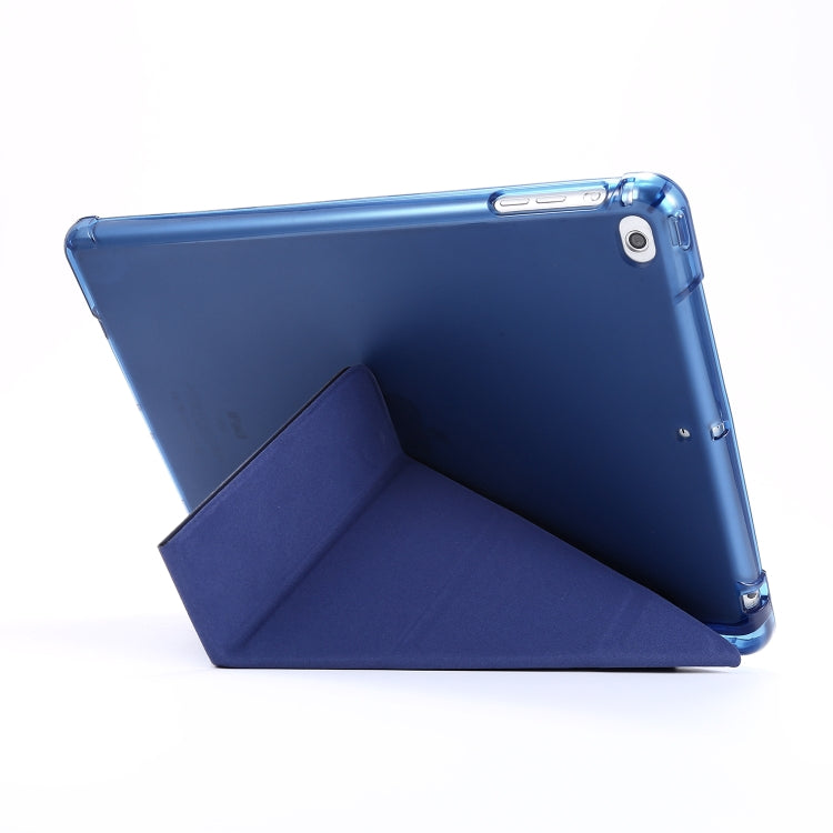 For iPad Air 2 Airbag Deformation Horizontal Flip Leather Case with Holder & Pen Holder