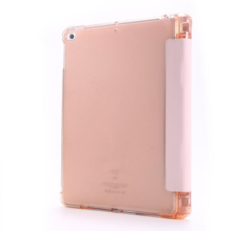 For iPad Air 2 Airbag Deformation Horizontal Flip Leather Case with Holder & Pen Holder