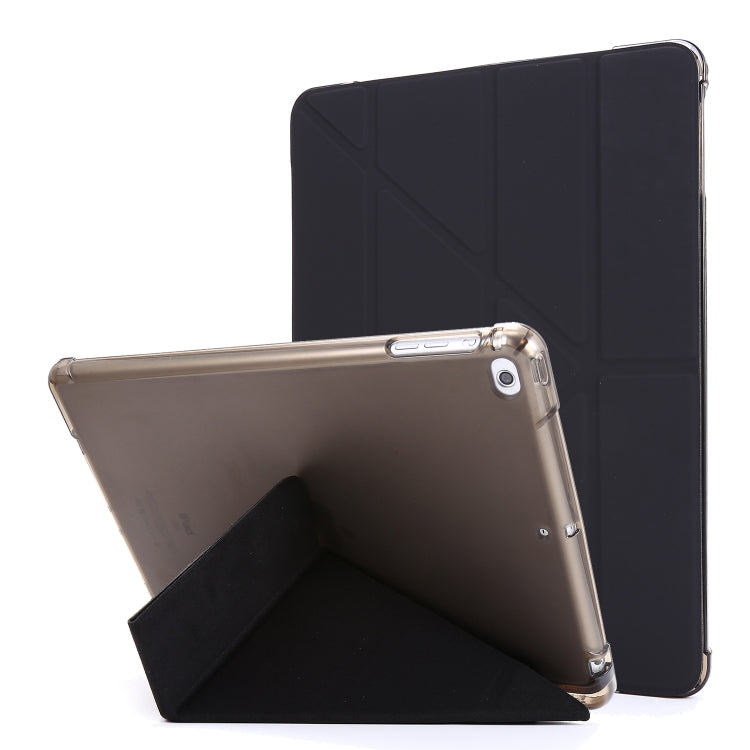 For iPad Air 2 Airbag Deformation Horizontal Flip Leather Case with Holder & Pen Holder
