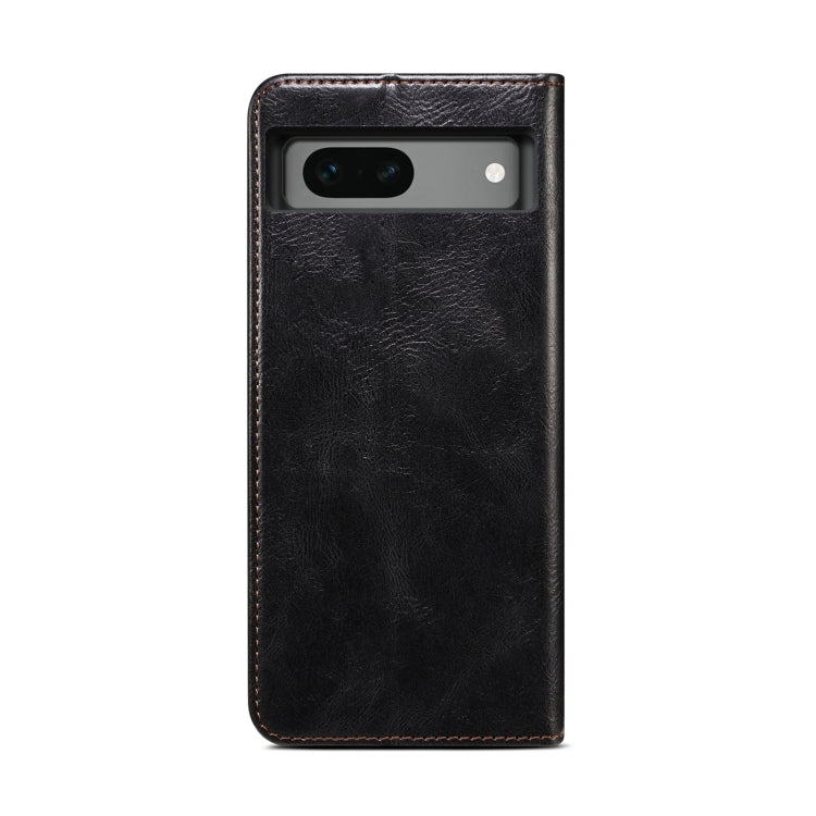 For Google Pixel 8A Oil Wax Crazy Horse Texture Leather Phone Case