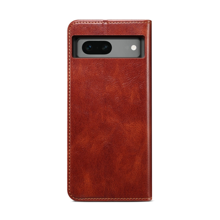 For Google Pixel 8A Oil Wax Crazy Horse Texture Leather Phone Case