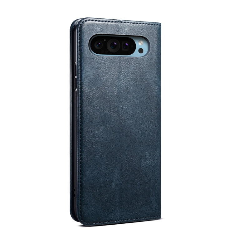For Google Pixel 9 / 9 Pro Oil Wax Crazy Horse Texture Leather Phone Case