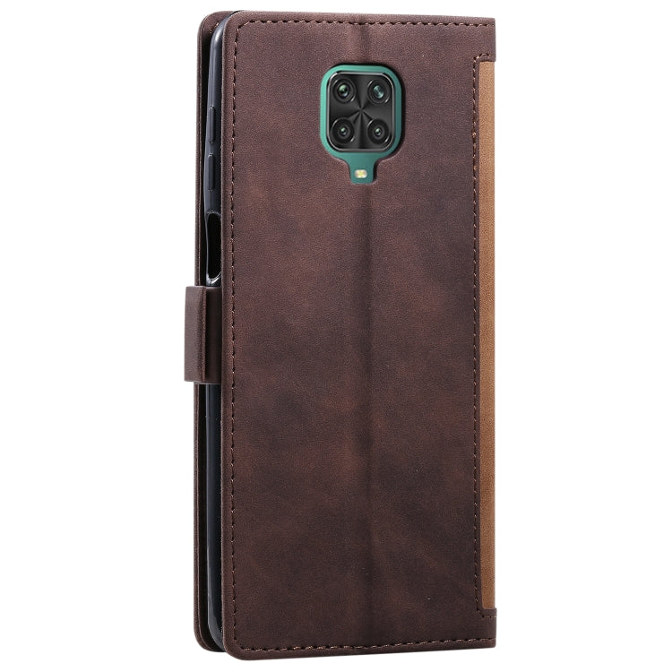 For Xiaomi Redmi Note 9 Retro Splicing Horizontal Flip Leather Case with Card Slots & Holder & Wallet
