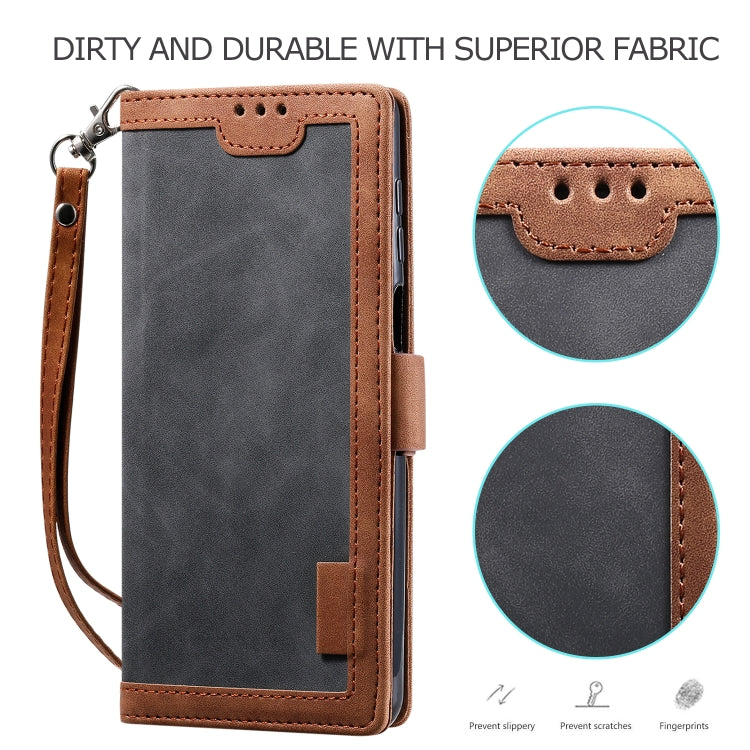 For Xiaomi Redmi Note 9 Retro Splicing Horizontal Flip Leather Case with Card Slots & Holder & Wallet
