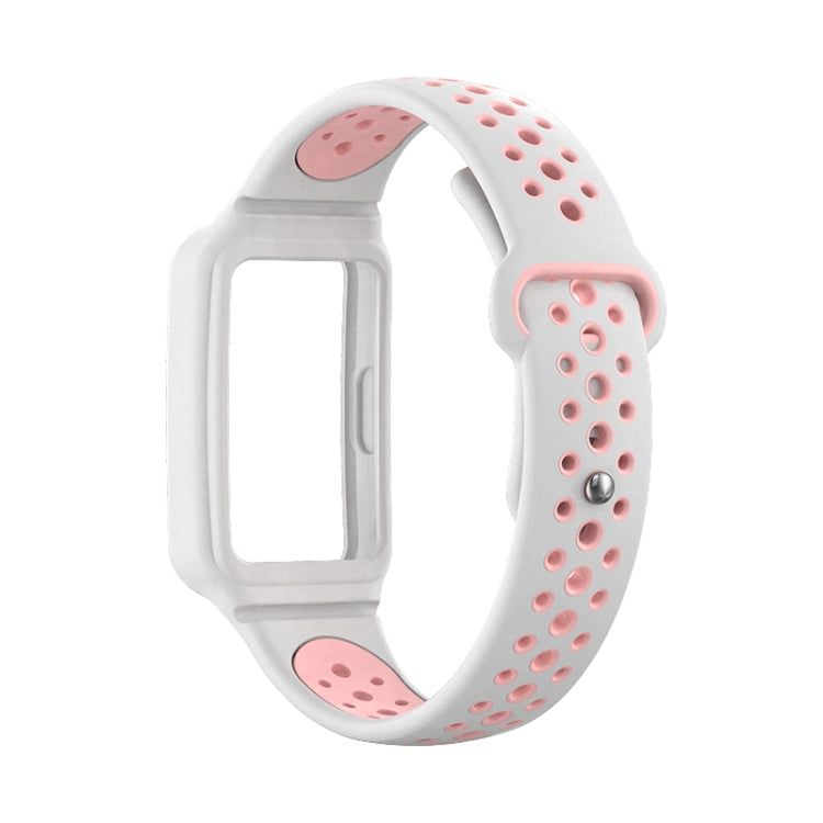 For Huawei Band 8 Integrated Two Color Silicone Watch Band