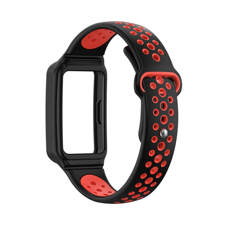 For Huawei Band 8 Integrated Two Color Silicone Watch Band
