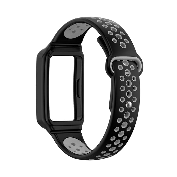 For Huawei Band 8 Integrated Two Color Silicone Watch Band