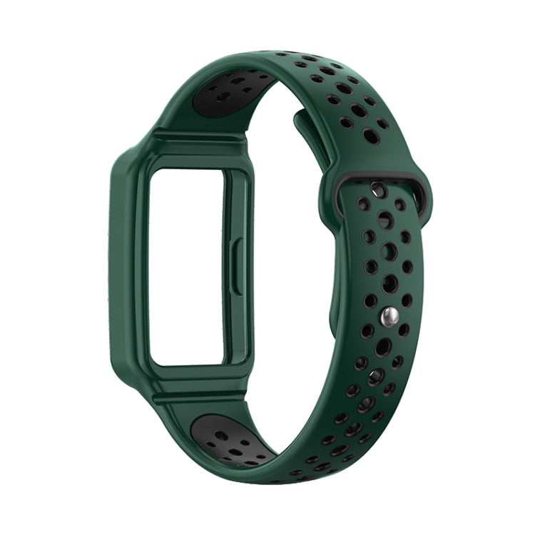 For Huawei Band 8 Integrated Two Color Silicone Watch Band