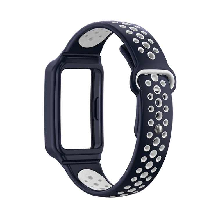For Huawei Band 8 Integrated Two Color Silicone Watch Band