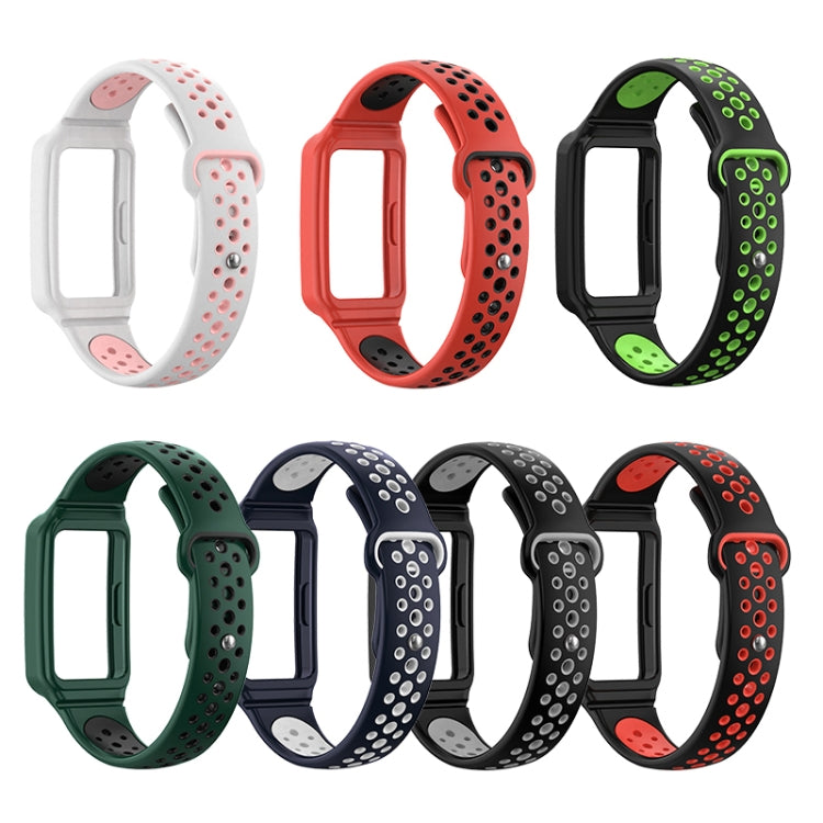 For Huawei Band 8 Integrated Two Color Silicone Watch Band