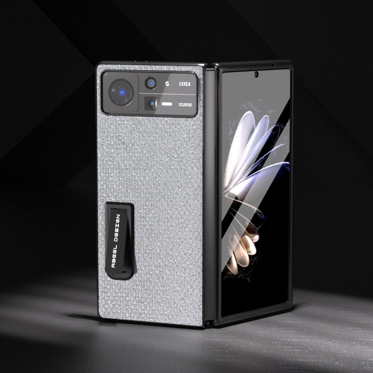 For Xiaomi Mix Fold 2 Integrated Diamond Series Black Edge Phone Case with Holder