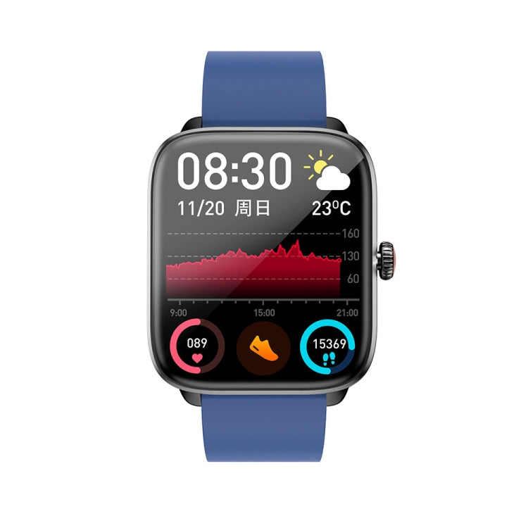 T20 1.96 inch IP67 Waterproof Silicone Band Smart Watch, Supports Dual-mode Bluetooth Call / Heart Rate Monitoring