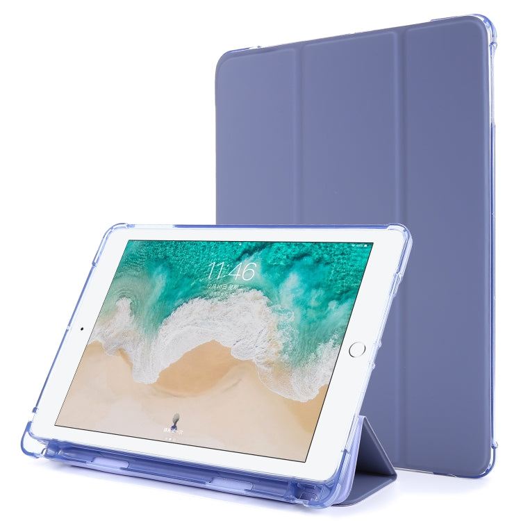 For iPad 9.7 (2018) & (2017) Airbag Horizontal Flip Leather Case with Three-fold Holder & Pen Holder