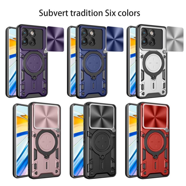 For Motorola Edge 70 5G CD Texture Sliding Camshield Magnetic Holder Phone Case