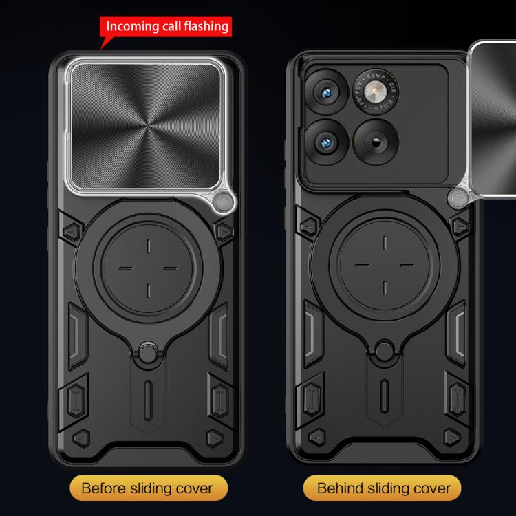 For Motorola Edge 70 5G CD Texture Sliding Camshield Magnetic Holder Phone Case