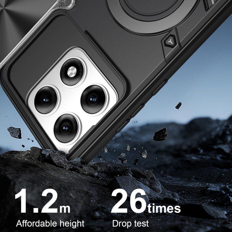 For Motorola Edge 70 Pro 5G CD Texture Sliding Camshield Magnetic Holder Phone Case