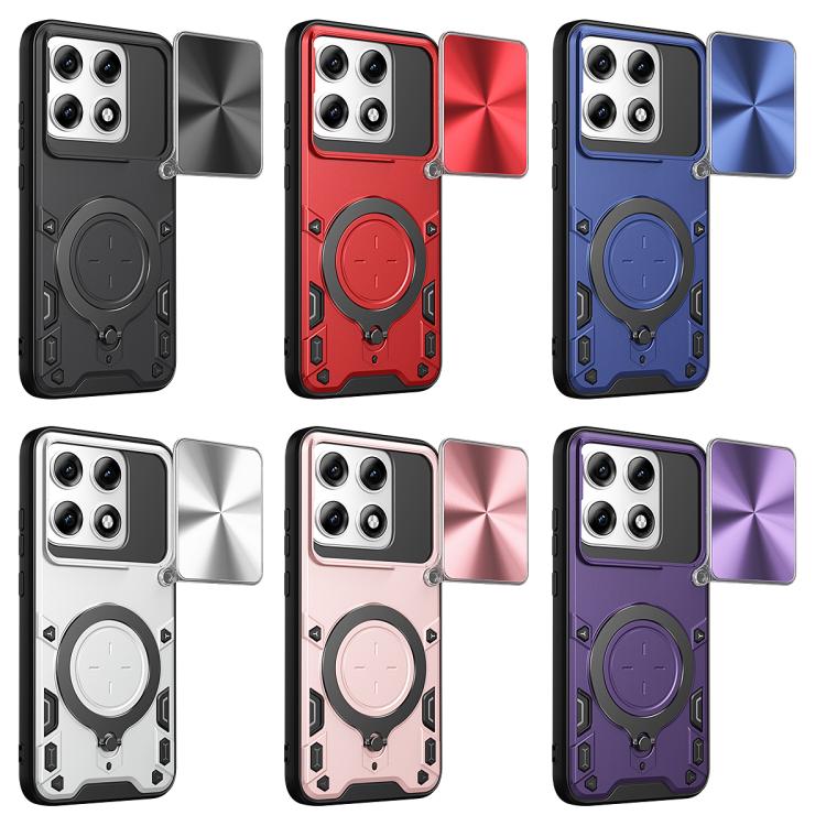 For Motorola Edge 70 Pro 5G CD Texture Sliding Camshield Magnetic Holder Phone Case