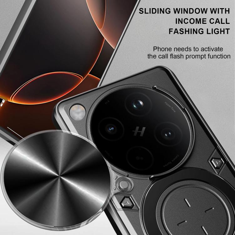 For OPPO Find X8 CD Texture Sliding Camshield Magnetic Holder Phone Case