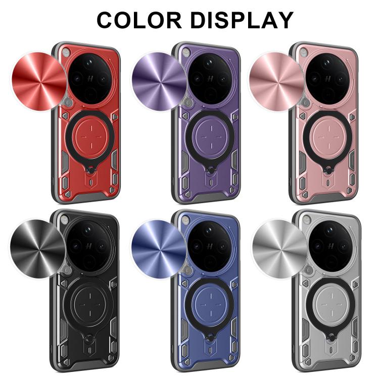 For OPPO Find X8 Pro CD Texture Sliding Camshield Magnetic Holder Phone Case