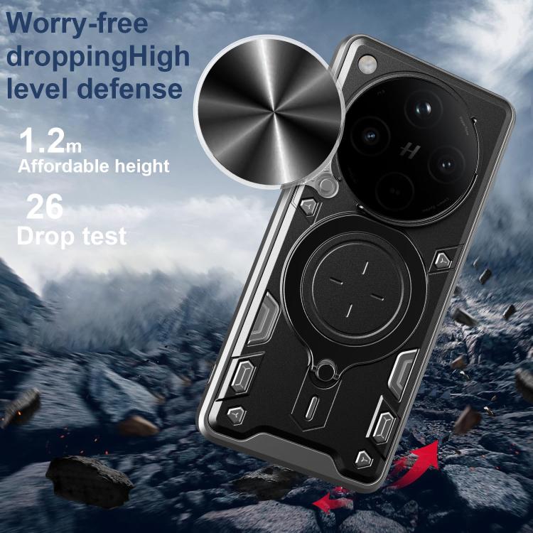 For OPPO Find X8 Pro CD Texture Sliding Camshield Magnetic Holder Phone Case
